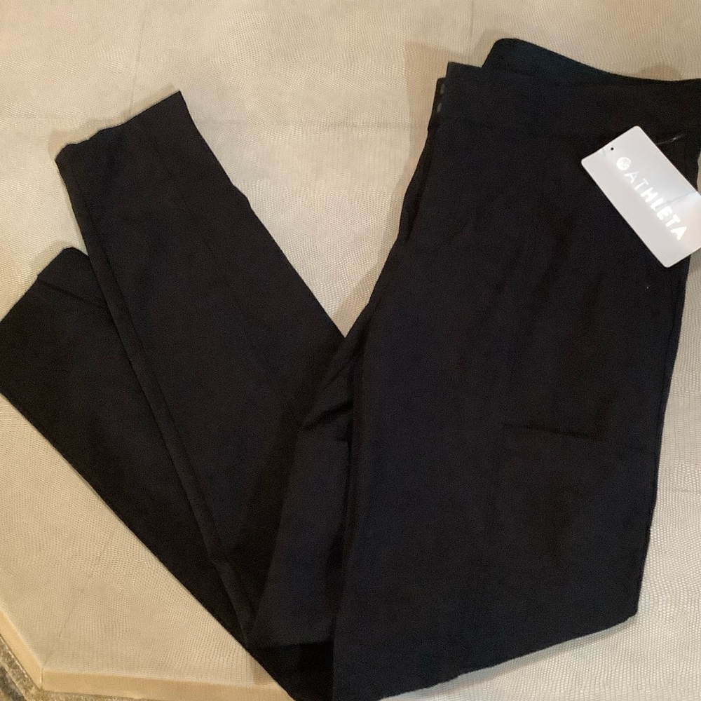 Athleta Black wander skinny stash pant